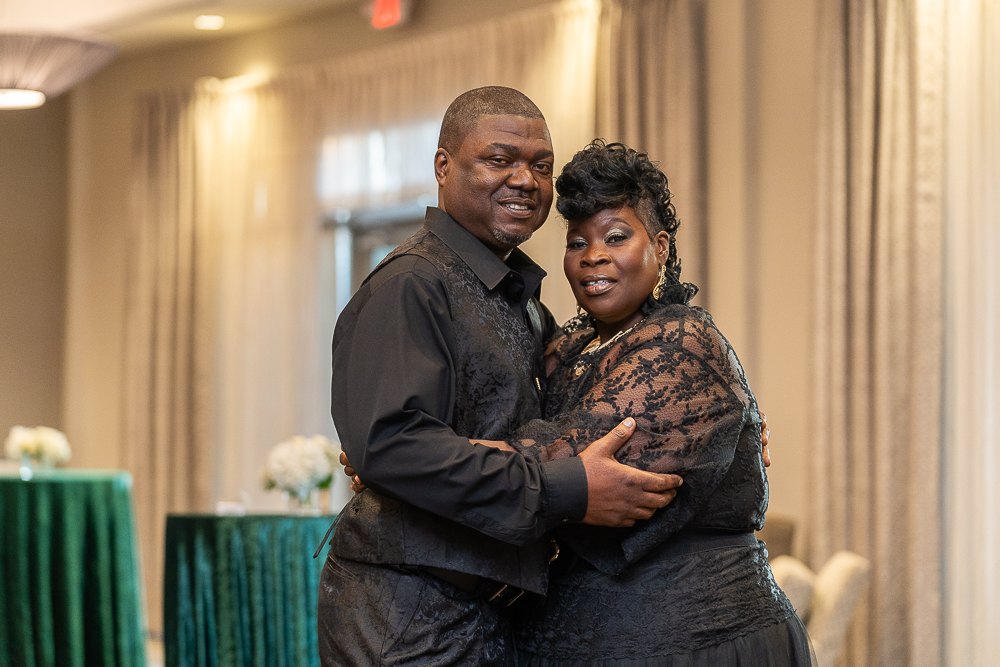 Rodney and Launa Brown pose for picture to celebrate their 30 years
